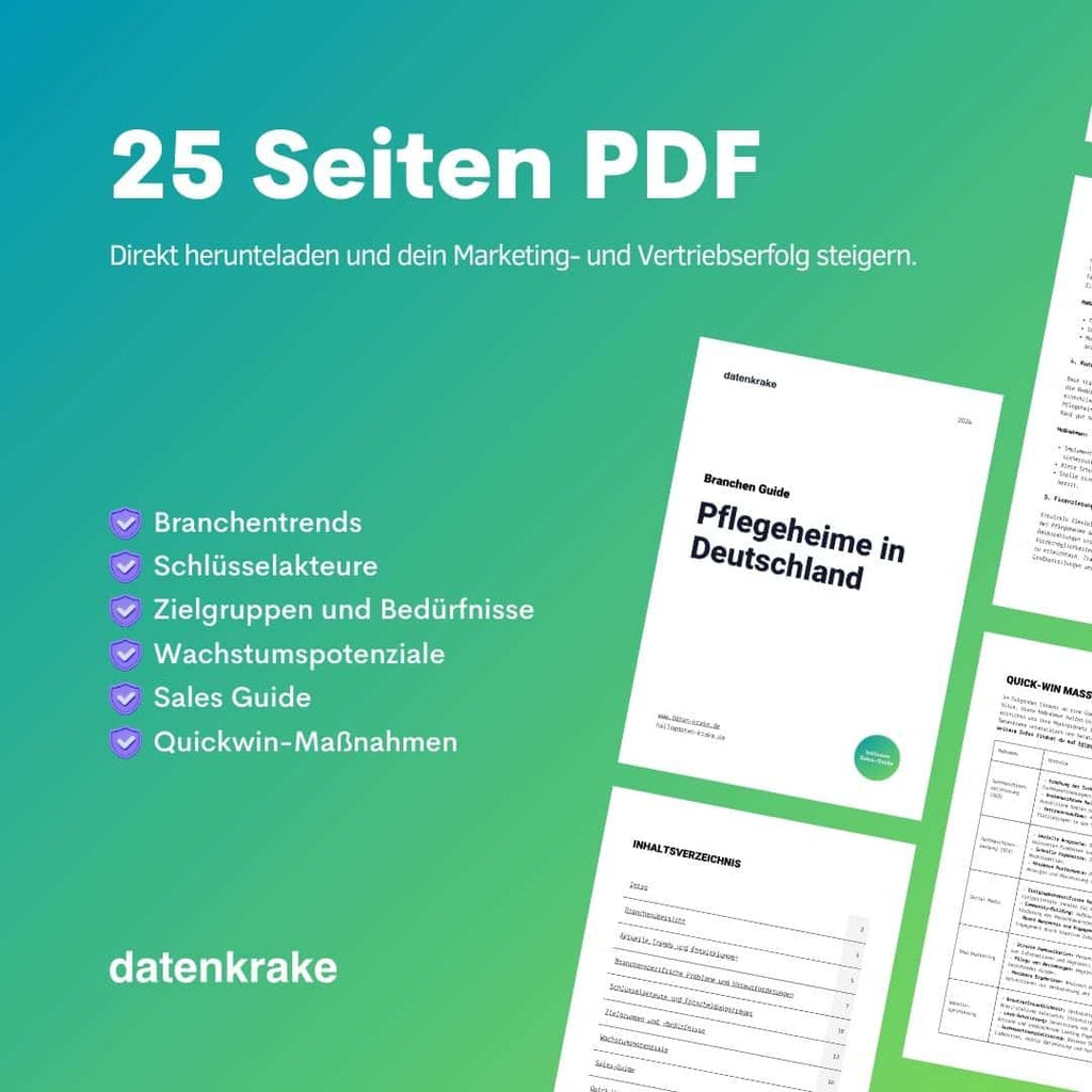 Vorteile des Branchenguides Pflegeheime