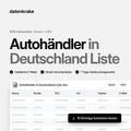 Autohändler in Deutschland Liste – B2B Adressliste als Excel und CSV