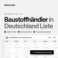 Baustoffhändler in Deutschland Liste – B2B Adressliste als Excel und CSV