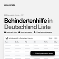 Behindertenhilfe in Deutschland Liste – B2B Adressliste als Excel und CSV