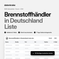 Brennstoffhändler in Deutschland Liste – B2B Adressliste als Excel und CSV