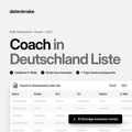 Coach in Deutschland Liste – B2B Adressliste als Excel und CSV