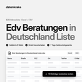 Edv Beratungen in Deutschland Liste – B2B Adressliste als Excel und CSV