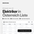 Elektriker in Österreich Liste – B2B Adressliste als Excel und CSV