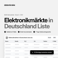 Elektronikmärkte in Deutschland Liste – B2B Adressliste als Excel und CSV