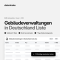 Gebäudeverwaltungen in Deutschland Liste – B2B Adressliste als Excel und CSV