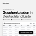 Geschenkeladen in Deutschland Liste – B2B Adressliste als Excel und CSV
