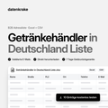 Getränkehändler in Deutschland Liste – B2B Adressliste als Excel und CSV