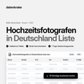 Hochzeitsfotografen in Deutschland Liste – B2B Adressliste als Excel und CSV
