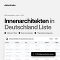 Innenarchitekten in Deutschland Liste – B2B Adressliste als Excel und CSV