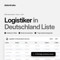 Logistiker in Deutschland Liste – B2B Adressliste als Excel und CSV