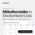 Möbelhersteller in Deutschland Liste – B2B Adressliste als Excel und CSV