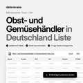 Obst- und Gemüsehändler in Deutschland Liste – B2B Adressliste als Excel und CSV