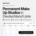 Permanent Make Up Studios in Deutschland Liste – B2B Adressliste als Excel und CSV