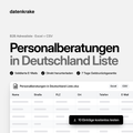 Personalberatungen in Deutschland Liste – B2B Adressliste als Excel und CSV