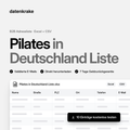 Pilates in Deutschland Liste – B2B Adressliste als Excel und CSV