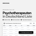 Psychotherapeuten in Deutschland Liste – B2B Adressliste als Excel und CSV