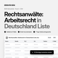 Rechtsanwälte: Arbeitsrecht in Deutschland Liste – B2B Adressliste als Excel und CSV