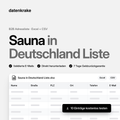 Sauna in Deutschland Liste – B2B Adressliste als Excel und CSV