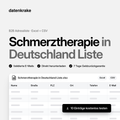 Schmerztherapie in Deutschland Liste – B2B Adressliste als Excel und CSV