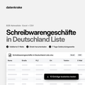 Schreibwarengeschäfte in Deutschland Liste – B2B Adressliste als Excel und CSV