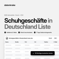 Schuhgeschäfte in Deutschland Liste – B2B Adressliste als Excel und CSV