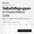 Selbsthilfegruppen in Deutschland Liste – B2B Adressliste als Excel und CSV