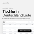 Tischler in Deutschland Liste – B2B Adressliste als Excel und CSV