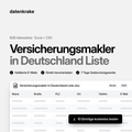 Versicherungsmakler in Deutschland Liste – B2B Adressliste als Excel und CSV