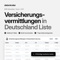 Versicherungsvermittlungen in Deutschland Liste – B2B Adressliste als Excel und CSV