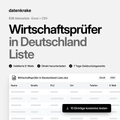 Wirtschaftsprüfer in Deutschland Liste – B2B Adressliste als Excel und CSV
