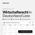 Wirtschaftsrecht in Deutschland Liste – B2B Adressliste als Excel und CSV