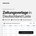 Zeitungsverlage in Deutschland Liste – B2B Adressliste als Excel und CSV
