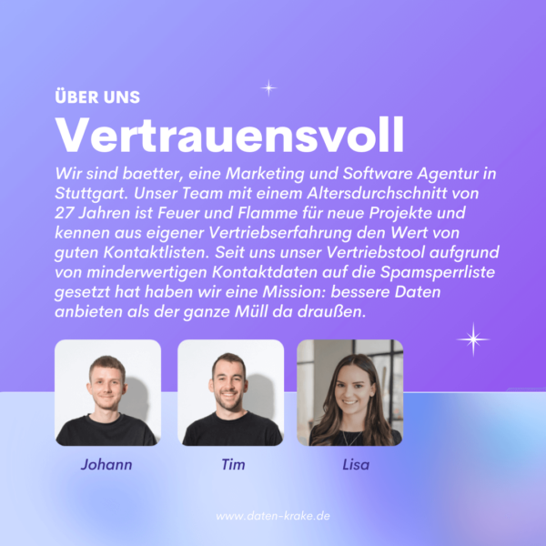 Das Team von Datenkrake