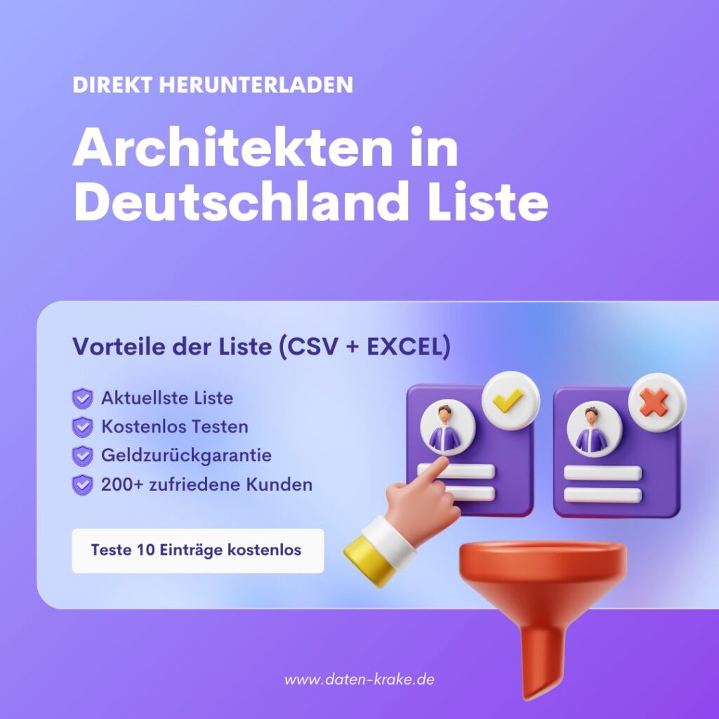 Architekten in Deutschland Liste