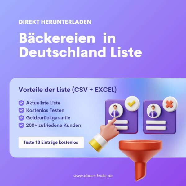 Bäckereien in Deutschland Liste