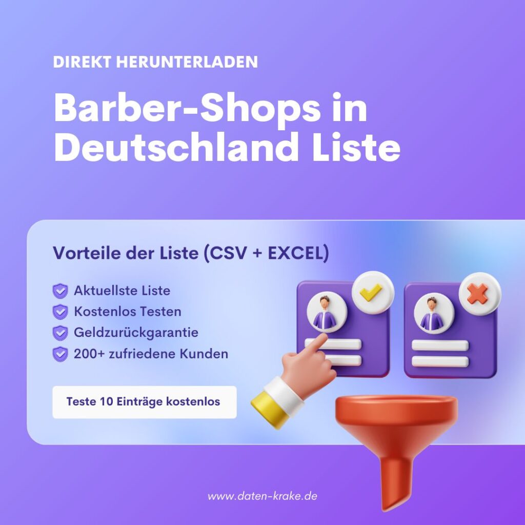 Barber-Shops in Deutschland Liste