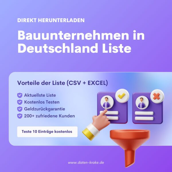 Bauunternehmen in Deutschland Liste