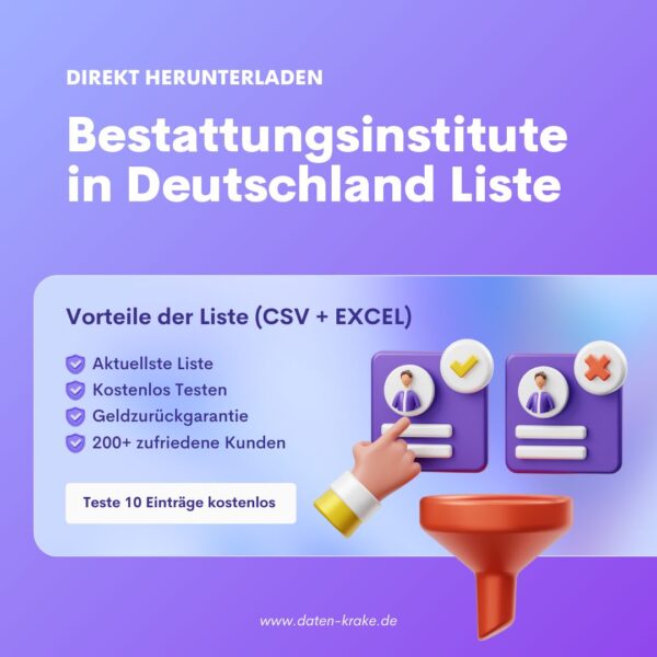 Bestattungsinstitute in Deutschland Liste