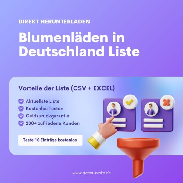 Blumenläden in Deutschland Liste