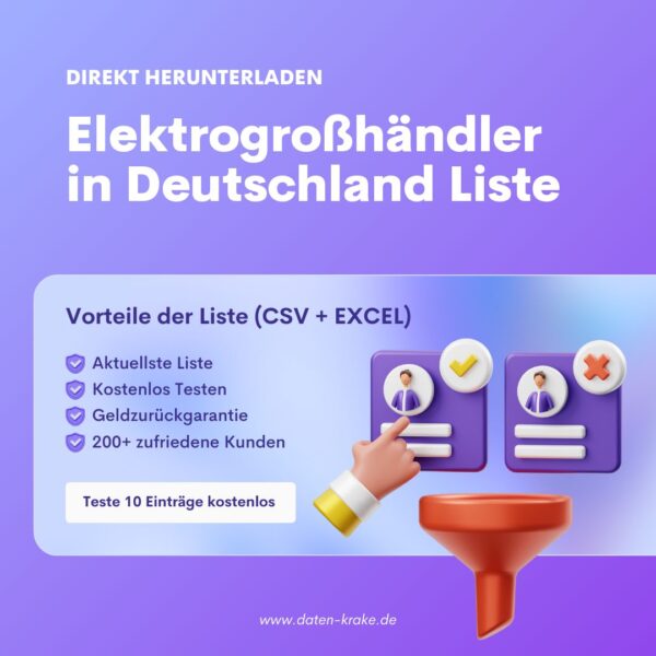 Elektrogroßhändler in Deutschland Liste