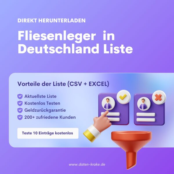 Fliesenleger in Deutschland Liste