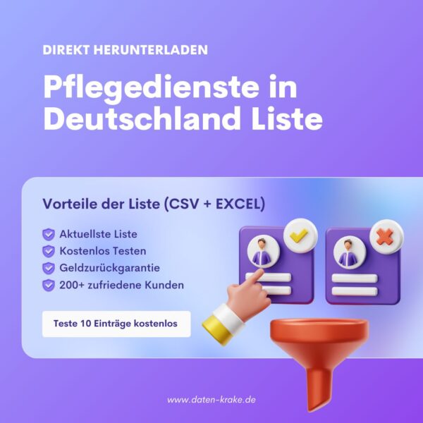 Pflegedienste in Deutschland Liste