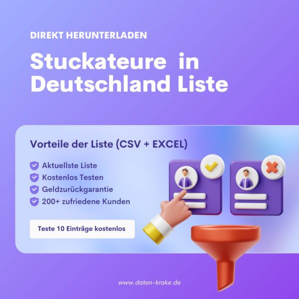 Stuckateure in Deutschland Liste