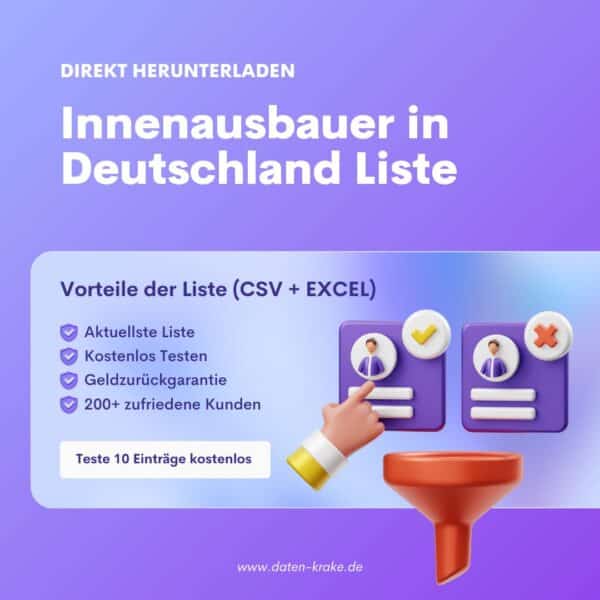 Innenausbauer in Deutschland Liste