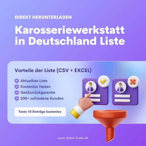 Karosseriewerkstatt in Deutschland Liste