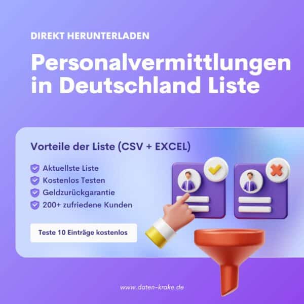 Personalvermittlungen in Deutschland Liste