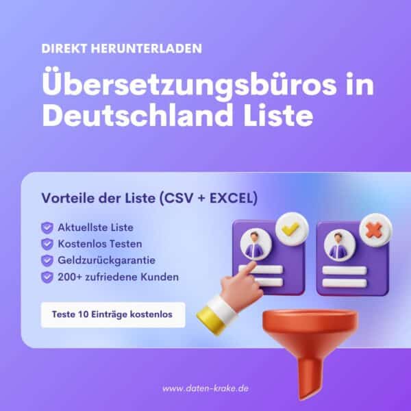 Übersetzungsbüros in Deutschland Liste