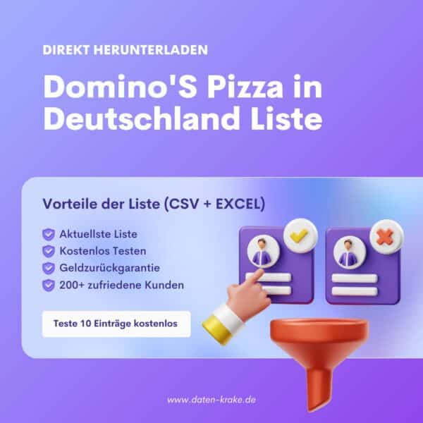 Domino'S Pizza in Deutschland Liste