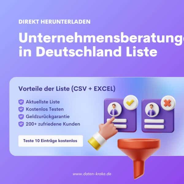 Unternehmensberatungen in Deutschland Liste